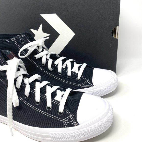 Converse Mens Size 165091C CTAS Space Racer Sport Black Canvas Hi Top Sneaker - Picture 7 of 11